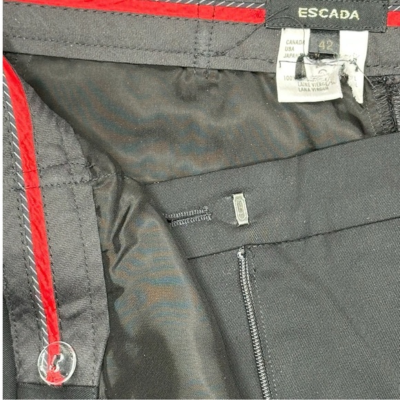 ESCADA Black 100% Virgin Wool Pants - Picture 5 of 9